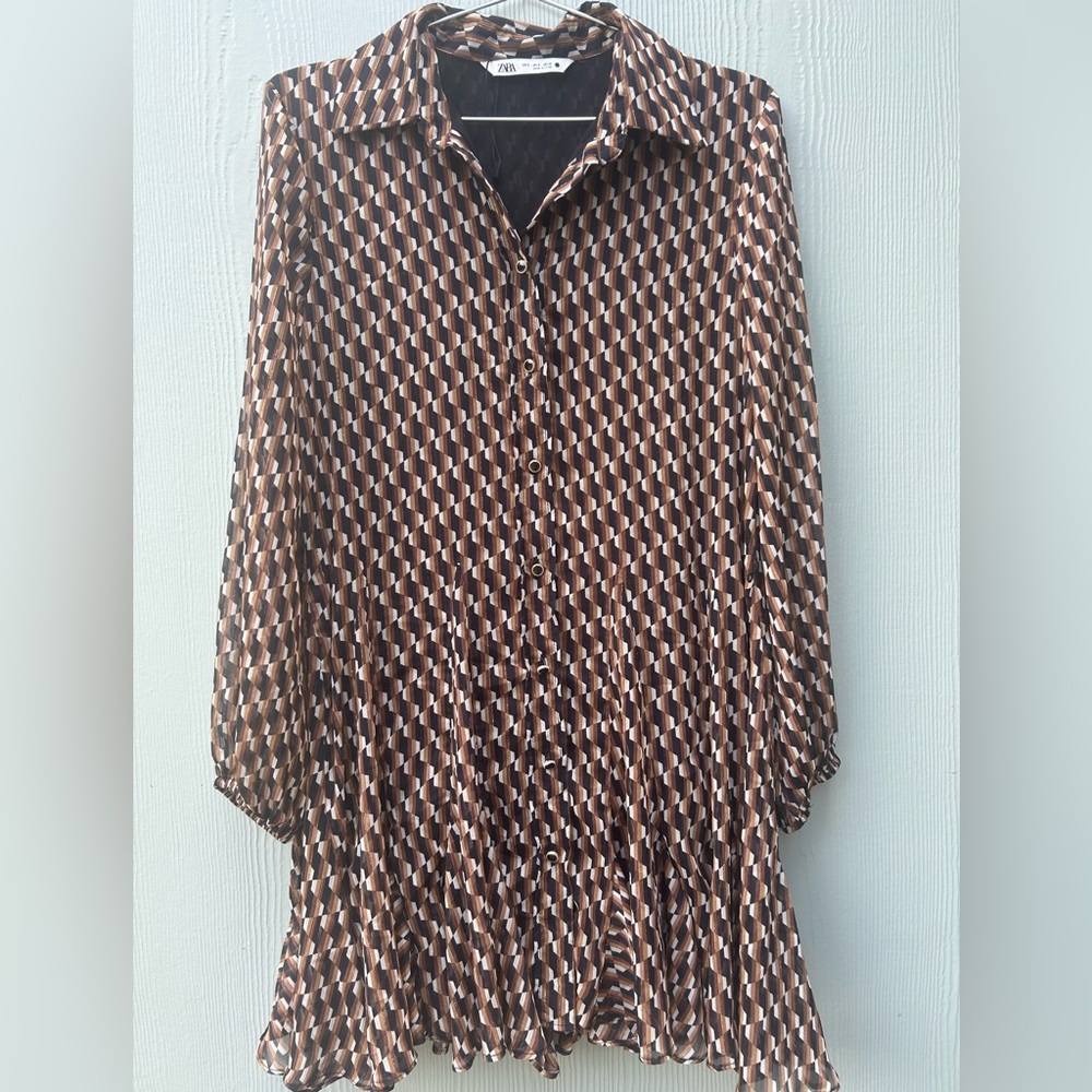 Zara Abstract Pattern Dress size small